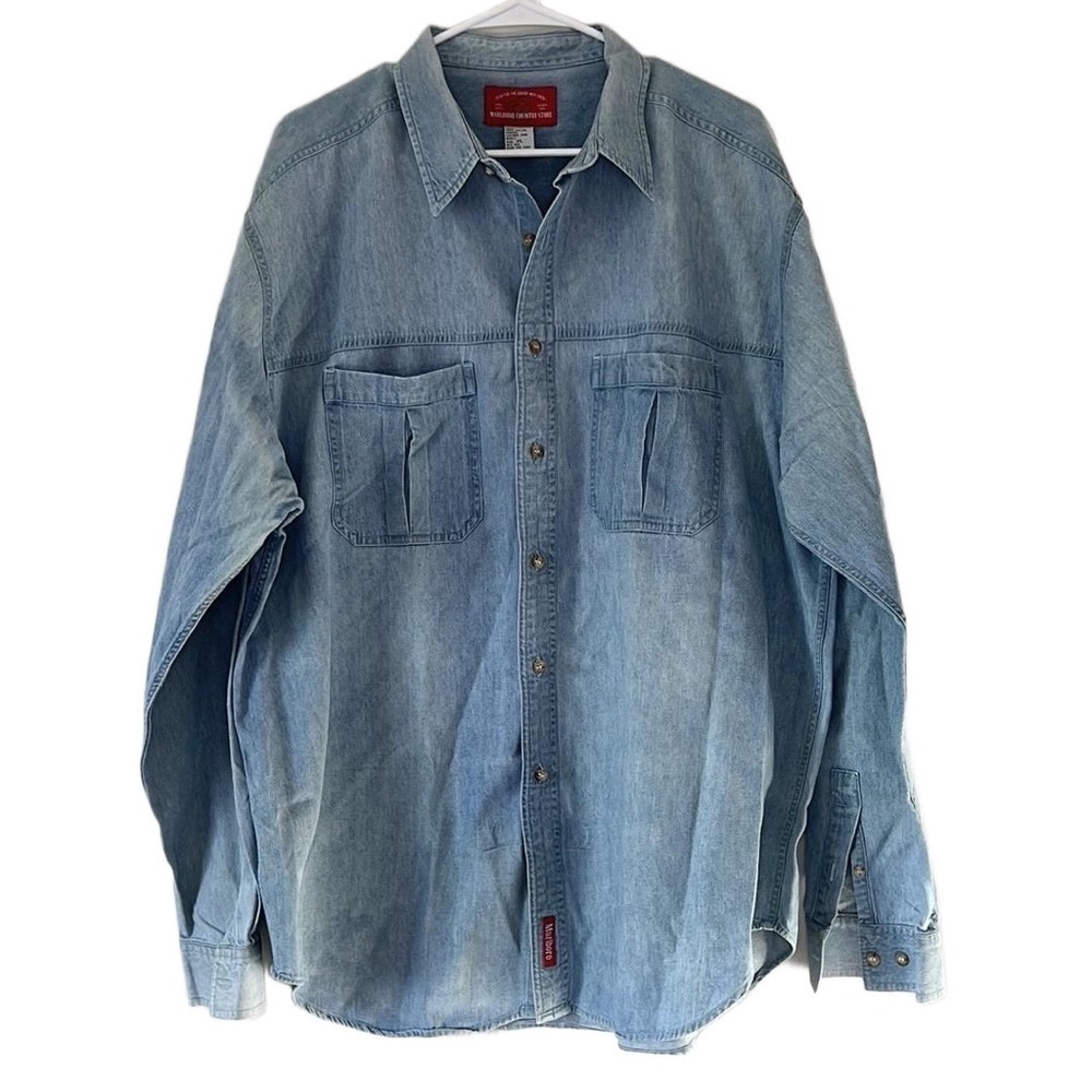Vintage Marlboro Button Down Denim Shirt